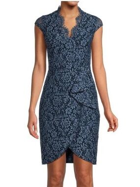 Vince Camuto Navy Lace Mini Dress NWT Size 8